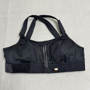 Shefit Ultimate Sports Bra Womens 1 Luxe Black High Impact Front Zip Adjustable